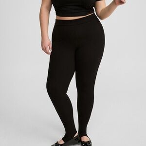 Torrid - Full-Length Stirrup High Rise Black Pocket Cotton Stretch Legging - 3X